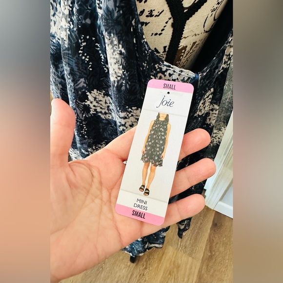 Sleeveless Mock Neck Smocked Midi Dress by Joie - Picture 9 of 12